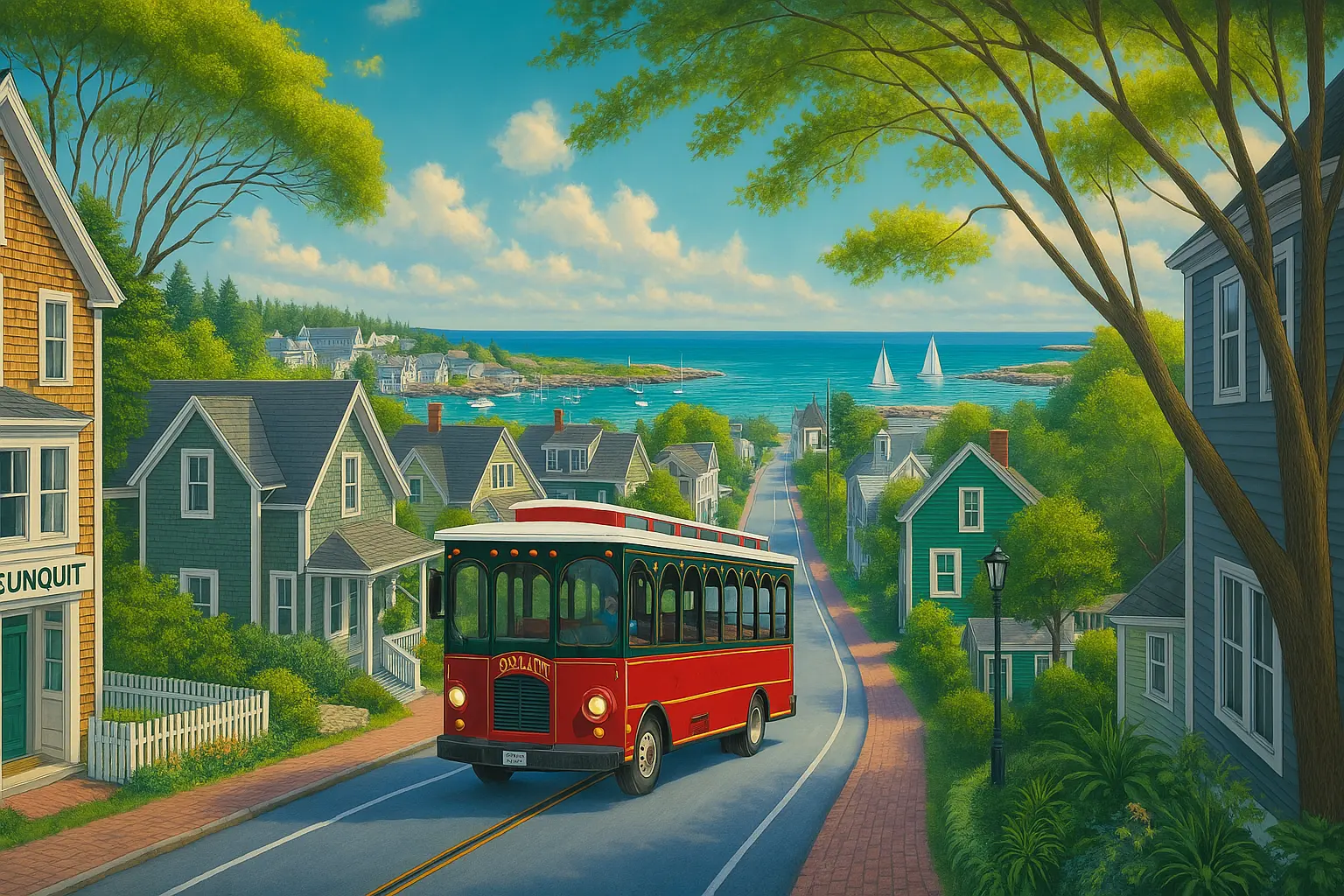 Ogunquit Trolley in Maine